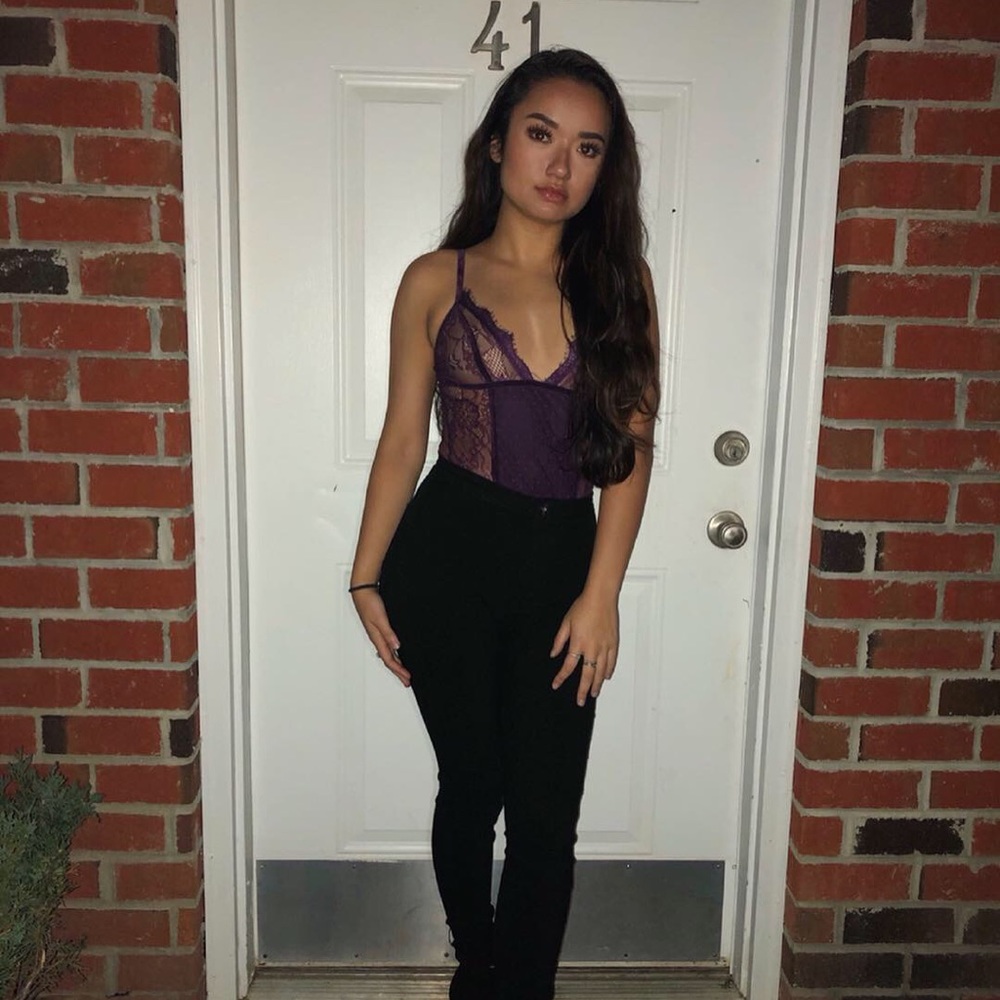 Purple Lace Bodysuit